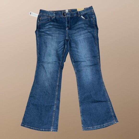 NWT Plus Size Maurices High Rise Flare Jeans Size 22 Regular 44x33 # 94 - Picture 7 of 7